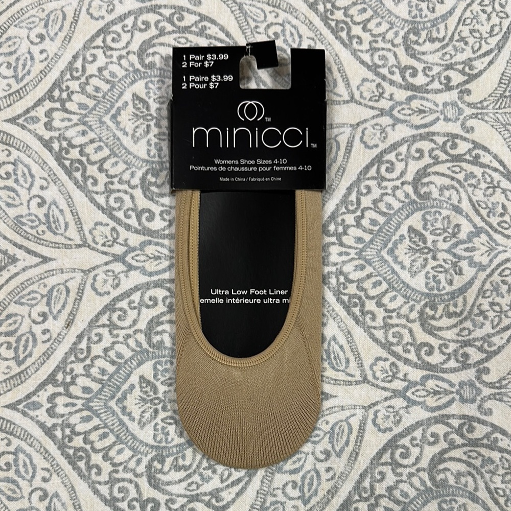 Minicci Tan Ultra Low Foot Liners
